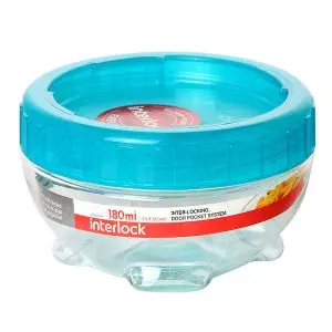Буркан Lock & Lock Interlock INL305B 180ml, петролено зелен, (35940686)