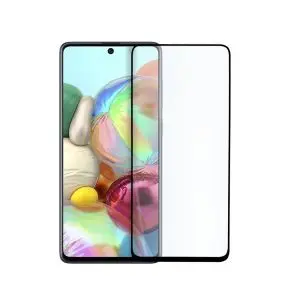 Стъклен протектор CURVED GLASS 9D за SAMSUNG GALAXY A71, Черен 