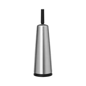 Четка за тоалетна Brabantia ReNew Matt Steel с черна дръжка, (35940712)