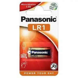 Алкална батерия PANASONIC LR1 /1 бр. в опаковка/ 1.5V, (35936451)