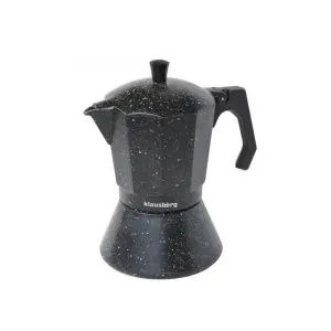 Кубинска кафеварка KLAUSBERG KB 7160, 9 чаши, 450 мл, Предпазен клапан, Индукция, Черен мрамор, (18453)