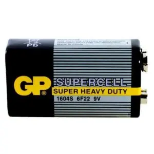 Цинк карбонова батерия GP 6F22 /9V/ Supercell 1604E 1 бр. shrink, (35932540)
