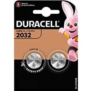 Бутонна батерия литиева GP CR2032 3V 2 бр. в блистер DURACELL, (35934537)