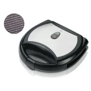 Тостер за сандвичи SAPIR SP 1442 AKM, 750W, За 2 филийки, Мраморни грил плочи, Черен/инокс, (18312)