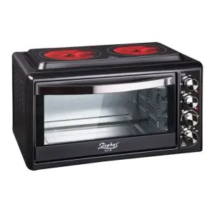 Готварска печка с два стъклокерамични котлона ZEPHYR ZP 1441 B38IR, 38 л, Клас А, Конвекция, Infrared, Черна, (18067)