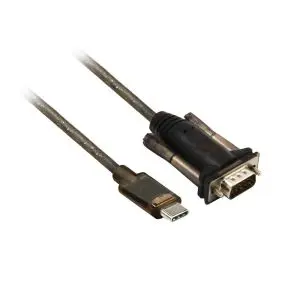 Конвертор ACT AC6002, USB-C мъжко - RS232 мъжко, 9 pin, 1.5 м, Черен, (35935433)