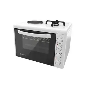 Комбинирана готварска печка Елдом 213VFE, 38L, 3100W, Бял, (13209)