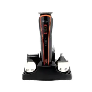 Комплект за бръснене и подстригване 5в1 ZEPHYR ZP 1810 BT, Тример за нос, Тример за детайли, Аксесоари, Безжичен, Черен/оранжев, (18488)