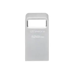 USB памет KINGSTON DataTraveler Micro, 128GB,USB-A 3.2 Gen 1, Сребрист, (35935922)