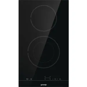 Стъклокерамичен готварски плот Gorenje ECT322BSC, 2900W, за вграждане, черен, (13536)