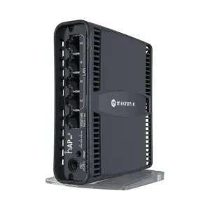 Рутер MikroTik hAP ax2 C52iG-5HaxD2HaxD-TC, 2.4/5GHz, Eternet LAN, Черен, (35935670)