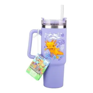 Чаша Paladone: Minecraft - Purple 900ml Multiway Travel Cup Straw, PP14948MCF, (35939704)