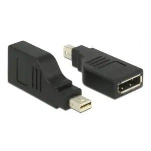 Адаптер Delock, mini DisplayPort 1.2 мъжко - DisplayPort женско, 4K, 90°, (35937789)
