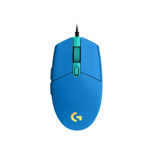 Геймърска мишка Logitech G102 LightSync, RGB, Оптична, Жична, USB, Син, (35934009)