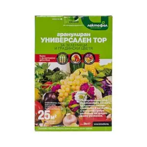Универсален тор 2кг зеленчуци и цветя за 25м2 Лактофол (35947641)