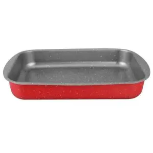 Тава за печене Oliver Voltz Florence OV51222B30S, 30x22x5.4 см, Мраморно покритие, Без PFOA, Червен, (35948505)