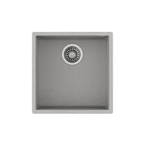 Подплотова гранитна мивка SQUARE4040TG, за шкаф 50 см, каменносива, (35948818)