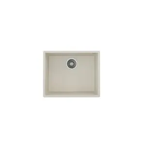 Подплотова гранитна мивка SQUARE5040TG, за шкаф 60 см, крем, (35948834)