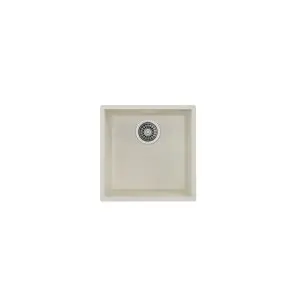 Подплотова гранитна мивка SQUARE4040TG, за шкаф 50 см, крем, (35948836)