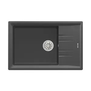 Гранитна мивка STONE60STG, обръщаема, за шкаф 60 см, тъмносива, (35949033)