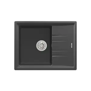 Гранитна мивка STONE45STG, обръщаема, за шкаф 45 см, тъмносива, (35949040)