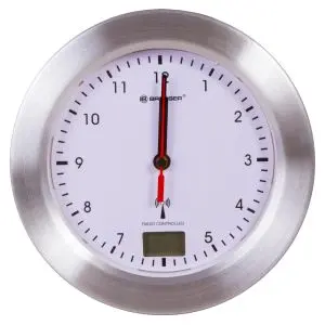 Непромокаем стенен часовник Bresser MyTime Bath, бял, (35949104)