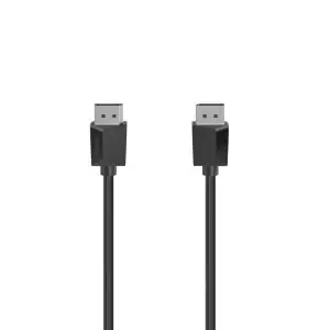 Кабел HAMA 200696, DisplayPort мъжко - DisplayPort мъжко, 1.5 m, Ultra-HD 4K, Двойно-екраниран, Черен, (35934177)
