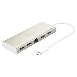Докинг станция j5 create JCD381, USB-C, 2x HDMI, USB 3.1, PD 2.0, LAN, (35933349)