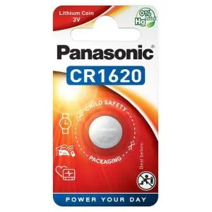 Бутонна батерия PANASONIC CR-1620, 3V, Литиева, (35935749)
