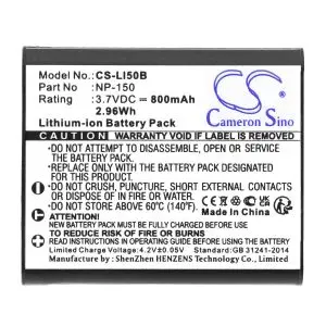 Батерия за апарат Cameron Sino 3.7V 800mAh, LiIon , OLYMPUS Li50, (35933544)