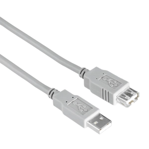 Удължителен кабел HAMA, USB-A женско - USB-A мъжко, 3 м, Стандарт, (35934168)