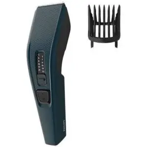 Машинка за подстригване Bundle  Philips Seria 3000 HC3505/15, 13 настройки за дължина, Използване с кабел, Остриета от неръждаема стомана, Син