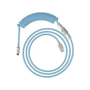 Кабел за клавиатура HyperX Coiled Cable USB-C Light Blue-White, (35936334)