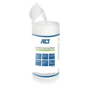 Почистващи кърпи ACT AC9515, За клавиатури, LCD монитори, 100 бр., (35938473)