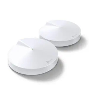 Безжичен рутер TP-Link Deco M5, AC1300, 2.4/5 GHz, 400 - 867 Mbps, Gigabit, (2-pack), (35935919)