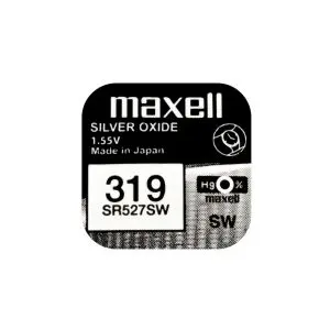 Бутонна батерия сребърна MAXELL SR527 SW 1.55V /319/  1.55V, (35932598)