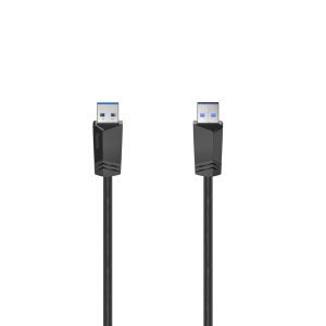 Кабел HAMA  USB 3.0, USB-A мъжко - USB-А мъжко, 1.5 м, 5Gbit/s, екраниран, (35934290)
