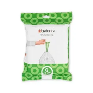 Торба за кош Brabantia PerfectFit NewIcon/Touch размер G, 23-30L, 40 броя, пакет, (35940895)