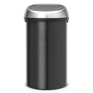 Кош за смет Brabantia Touch Bin 60L, Matt Black, FPP капак, (35944232)