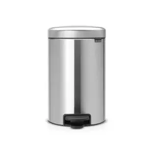 Кош за смет с педал Brabantia NewIcon 12L, Matt Steel Fingerprint Proof, (35941083)
