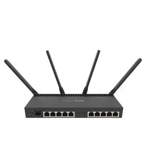 Рутер MikroTik RB4011iGS+5HacQ2HnD-IN, 2.4/5 GHz, 10x10/100/1000, PoE, (35933734)