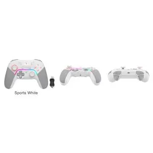 Геймърски контролер A4tech Bloody GPW70, Жичен и безжичен, RGB, Бял, (35937735)