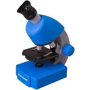 Bresser Junior 40–640x Microscope, blue