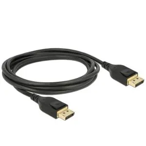 Кабел Delock DisplayPort мъжко - DisplayPort мъжко, 2.0м, 8K 60 Hz, Черен, (35934745)