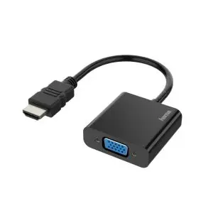 Адаптер HAMA 200343, HDMI мъжко - VGA женско, full HD 1080p, Черен, (35932374)