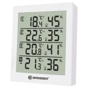 Метеорологична станция Bresser Temeo Hygro Quadro, бяла