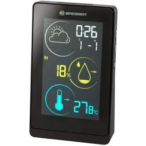 Метеорологична станция Bresser Temeo Life H с цветен дисплей, черна