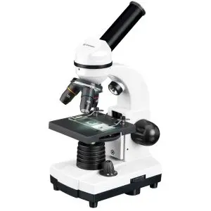 Микроскоп Bresser Junior Biolux SEL 40–1600x с кутия, бяла