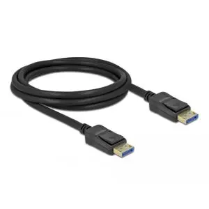 Кабел Delock DisplayPort 2.0 мъжко - DisplayPort мъжко, 2.0м, 10K, Черен, (35935385)