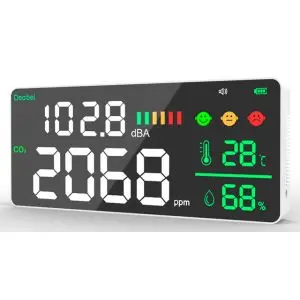 Монитор за качество на въздуха и шум Levenhuk Wezzer Air PRO CN20, (81410)